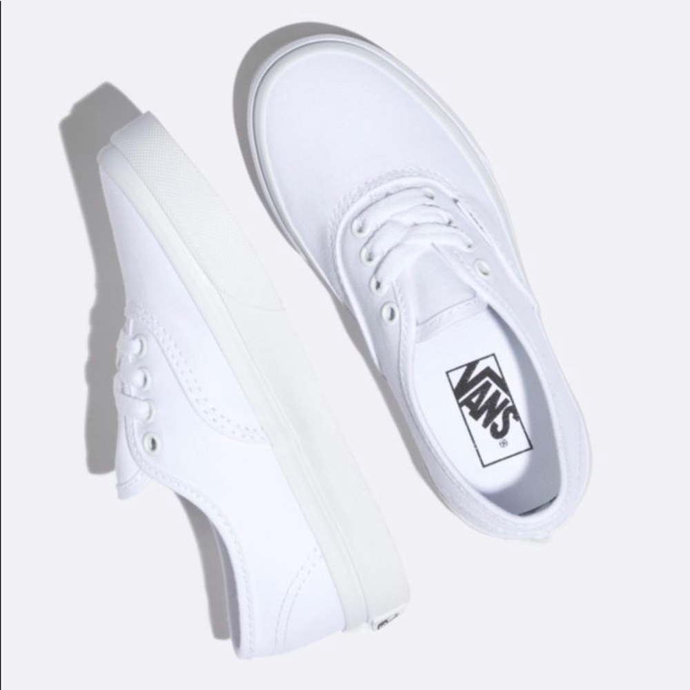 White Vans Girls Size 3.5